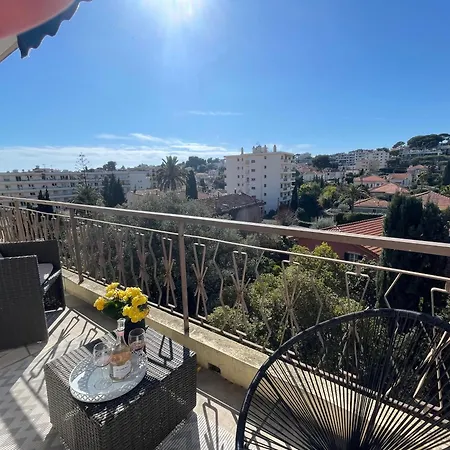3 Pieces Ensoleillees Vue Jardin Au 6eme Etage, 12 Min Centre Cannes * Le Cannet